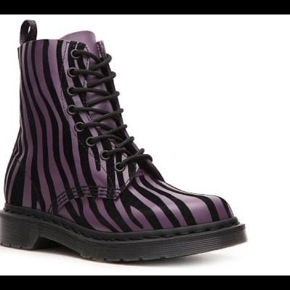 doc martens zebra print